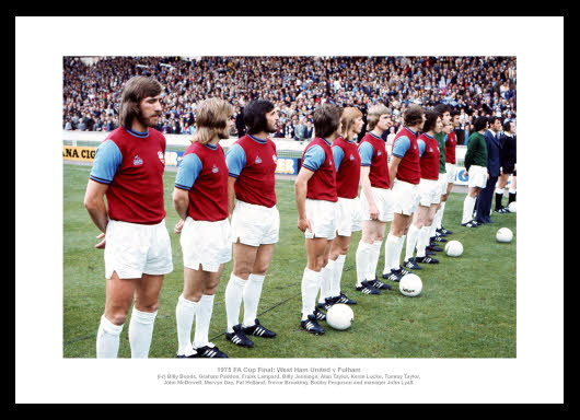 West Ham United 1975 FA Cup Final Team Photo Memorabilia