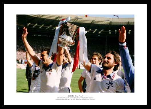 West Ham United 1980 FA Cup Final Photo Memorabilia