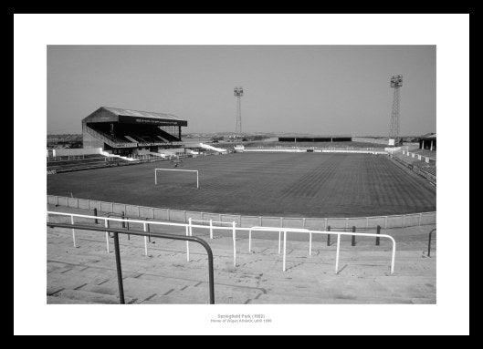 Wigan FC Springfield Park Historic Football Stadium Photo Memorabilia