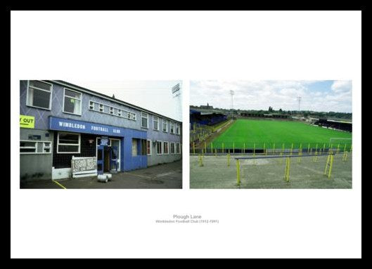Wimbledon FC Plough Lane Football Stadium Photo Memorabilia