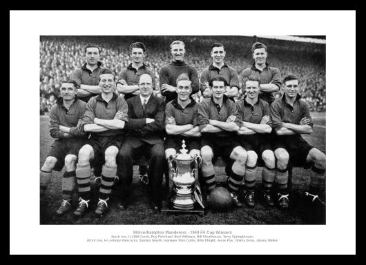 Wolverhampton Wanderers 1949 FA Cup Final Team Photo Memorabilia