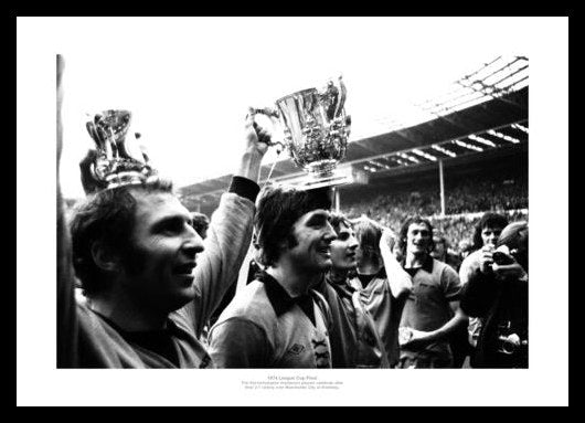 Wolverhampton Wanderers 1974 League Cup Final Team Photo Memorabilia