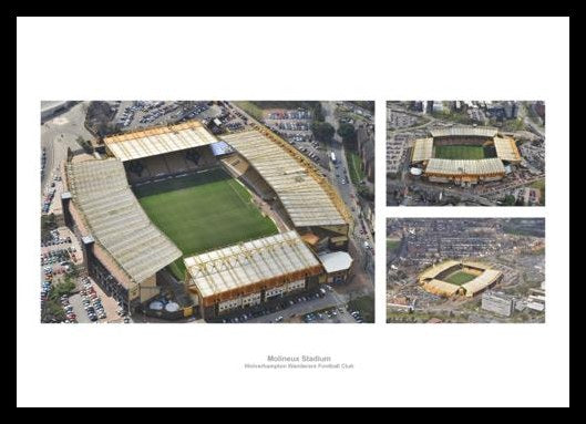 Wolverhampton Wanderers Molineux Stadium Aerial Photo Memorabilia