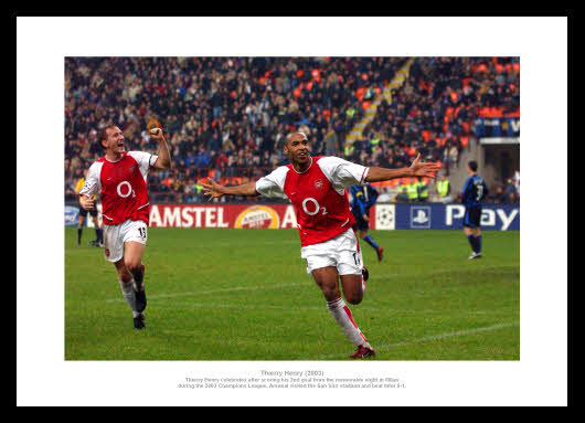 Thierry Henry Arsenal FC Legend  Photo Memorabilia