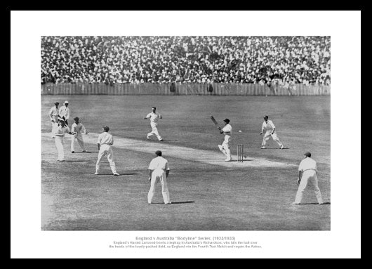 Bodyline Series 1932/33 Historic Cricket Photo Memorabilia