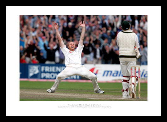Andrew Flintoff England Ashes 2005 Cricket Photo Memorabilia