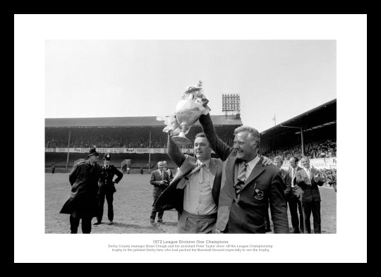 Derby County Brian Clough Peter Taylor 1972 Photo Memorabilia