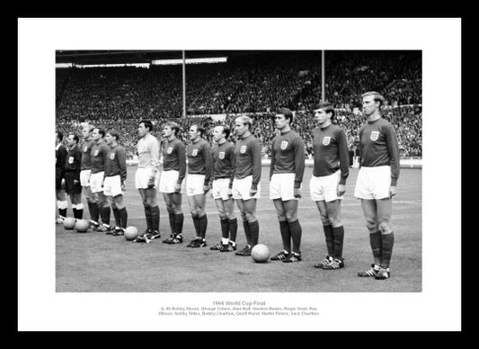 England 1966 World Cup Final Team Line Up Photo Memorabilia