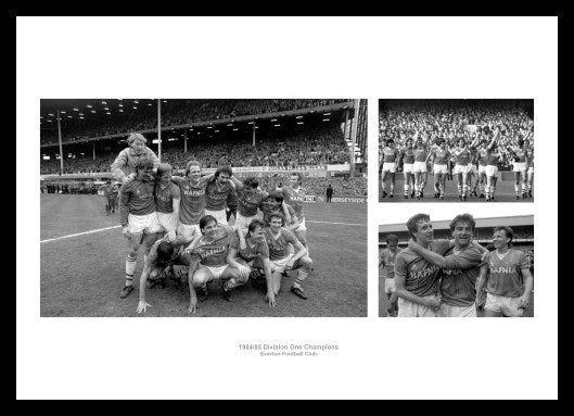 Everton FC 1985 League Champions Photo Memorabilia