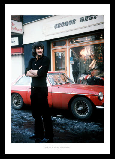 George Best 'Birds & Booze' Classic Quote Photo Memorabilia