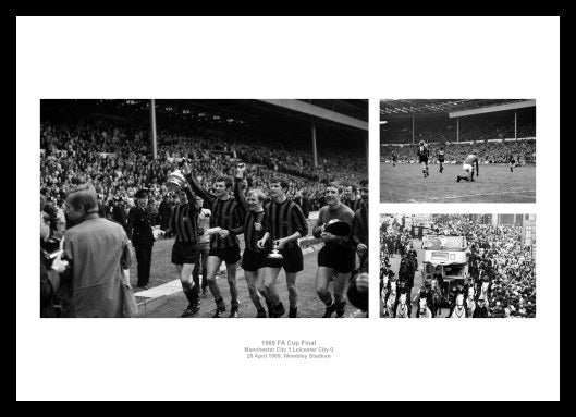 Manchester City 1969 FA Cup Final Photo Memorabilia