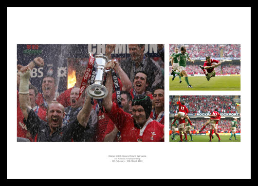 Wales Rugby 2005 Grand Slam Photo Memorabilia