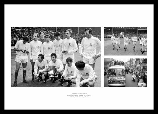 West Bromwich Albion 1968 FA Cup Final Photo Montage