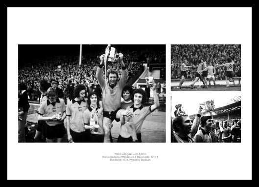 Wolverhampton Wanderers 1974 League Cup Final Photo Memorabilia